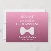 Bent u mijn Groomsman? Voorstel Kaart (Voorkant)