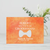 Bent u mijn Groomsman? Voorstel Kaart (Staand voorkant)