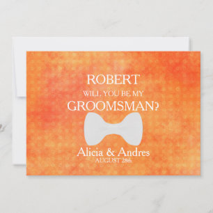 Bent u mijn Groomsman? Voorstel Kaart