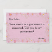 Bent u mijn Groomsman? Voorstel Kaart (Achterkant)