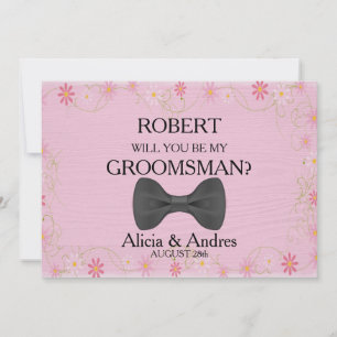 Bent u mijn Groomsman? Voorstel Kaart