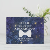 Bent u mijn Groomsman? Voorstel Kaart (Staand voorkant)