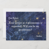 Bent u mijn Groomsman? Voorstel Kaart (Achterkant)