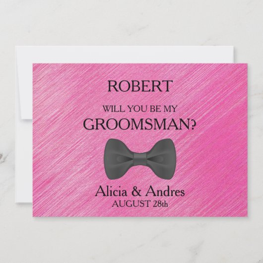 Bent u mijn Groomsman? Voorstel Kaart (Voorkant)