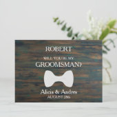 Bent u mijn Groomsman? Voorstel Kaart (Staand voorkant)