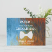 Bent u mijn Groomsman? Voorstel Kaart (Staand voorkant)
