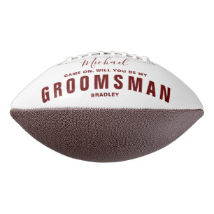 Bent u mijn GROOMSMAN Wedding Persoonlijke naam? American Football
