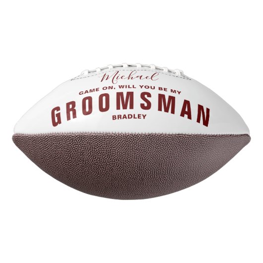 Bent u mijn GROOMSMAN Wedding Persoonlijke naam? American Football (Gedraaid 270)