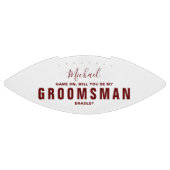 Bent u mijn GROOMSMAN Wedding Persoonlijke naam? American Football (Paneel)