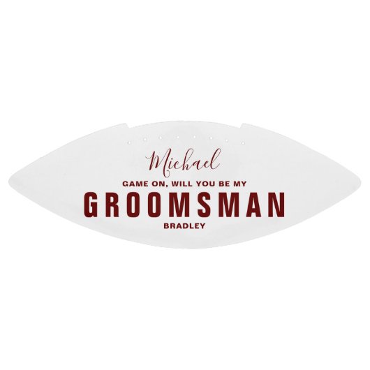 Bent u mijn GROOMSMAN Wedding Persoonlijke naam? American Football (Paneel)
