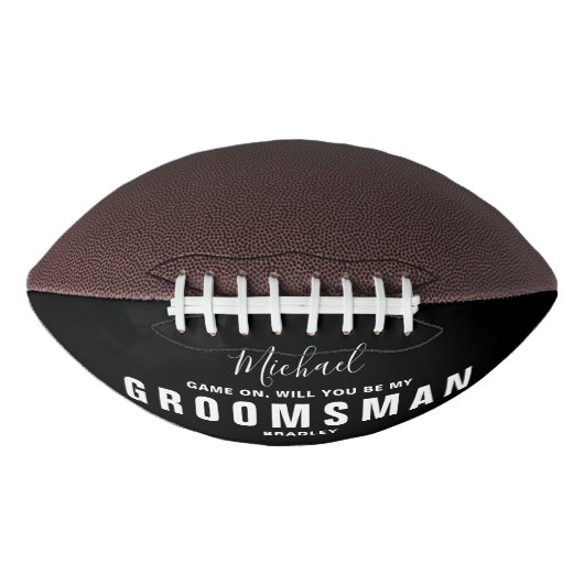 Bent u mijn GROOMSMAN Wedding Persoonlijke naam? American Football (Voorkant)