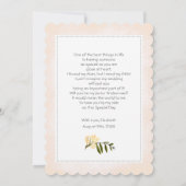 Bent u mijn Jr. Bridesmaid? Blush Pink Peonies Kaart (Achterkant)