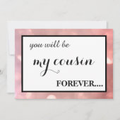 Bent u mijn junior bruidsmeisje? kaart (Voorkant)