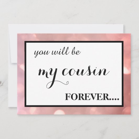 Bent u mijn junior bruidsmeisje? kaart (Voorkant)