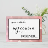 Bent u mijn junior bruidsmeisje? kaart (Staand voorkant)