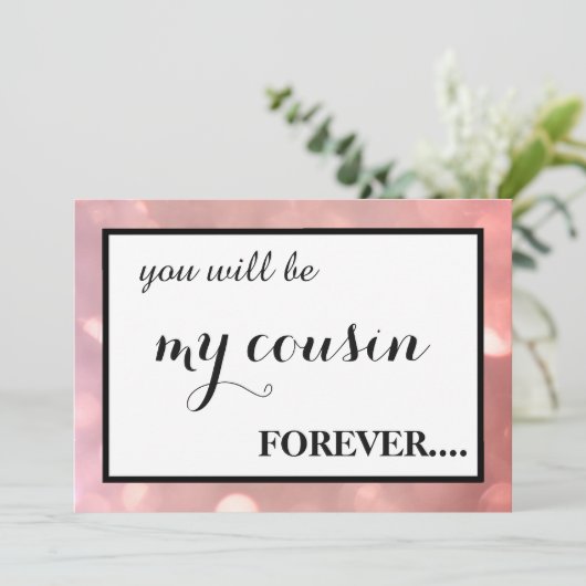 Bent u mijn junior bruidsmeisje? kaart (Staand voorkant)