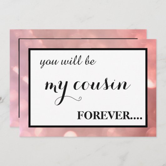 Bent u mijn junior bruidsmeisje? kaart (Voorkant / Achterkant)