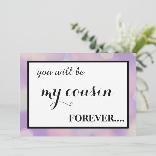 Bent u mijn junior bruidsmeisje? kaart (Staand voorkant)