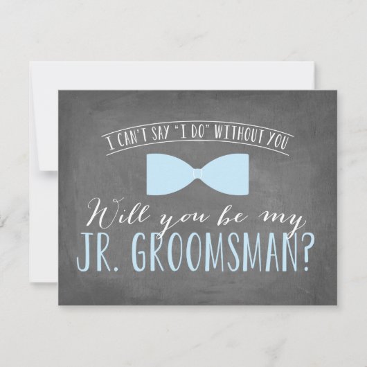 Bent u mijn Junior Groomsman? | Groomsmannen Kaart (Voorkant)