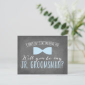 Bent u mijn Junior Groomsman? | Groomsmannen Kaart (Staand voorkant)