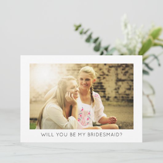 Bent u mijn korte moderne, minimale foto? kaart (Staand voorkant)