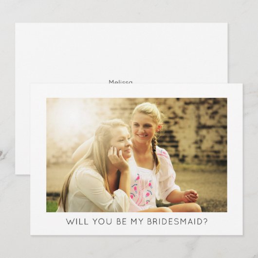 Bent u mijn korte moderne, minimale foto? kaart (Voorkant / Achterkant)