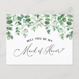 Bent u mijn Maid-id van het kaartje van het Honger Aankondigingskaart