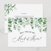 Bent u mijn Maid-id van het kaartje van het Honger Aankondigingskaart (Voorkant / Achterkant)