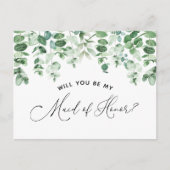 Bent u mijn Maid-id van het kaartje van het Honger Aankondigingskaart (Voorkant)