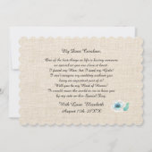 Bent u mijn Maid of Honor? Aquarel Bloemen Kaart (Achterkant)