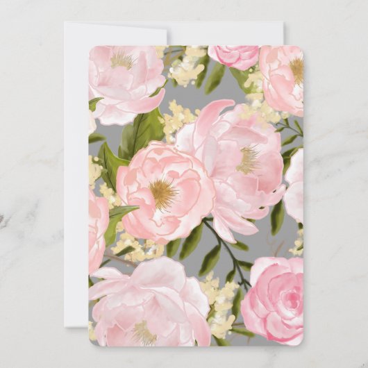 Bent u mijn Maid of Honor? Blush Pink Peonies Kaart (Achterkant)