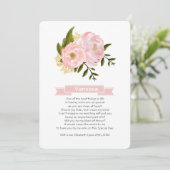 Bent u mijn Maid of Honor? Blush Pink Peonies Kaart (Staand voorkant)