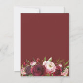 Bent u mijn Maid of Honor? | Burgundy Blush Kaart (Achterkant)