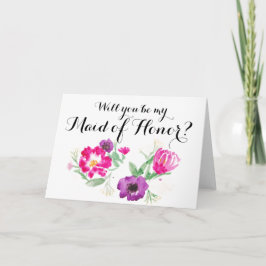Bent u mijn Maid of Honor Card?