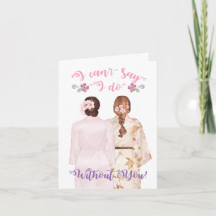Bent u mijn Maid of Honor Card?
