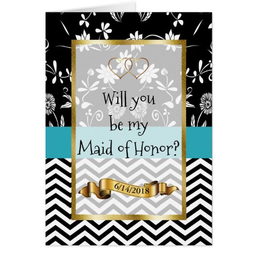 Bent u mijn Maid of Honor Card? (Voorkant)