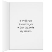 Bent u mijn Maid of Honor Card? (Binnen (Rechts))