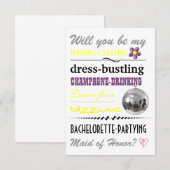 "Bent u mijn Maid of Honor?" Kaart (Voorkant / Achterkant)