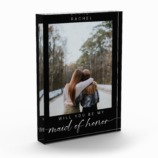 Bent u mijn Maid of Honor Minimalist Photo Chic? Fotoblokken (Links)