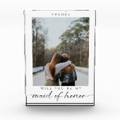 Bent u mijn Maid of Honor Minimalist Photo Chic? Fotoblokken (Voorkant)