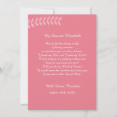 Bent u mijn Maid of Honor? Modern Roze Wit Kaart (Achterkant)