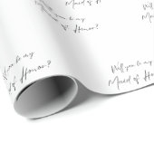 Bent u mijn Maid of Honor? MOH-voorstel Cadeaupapier (Rol Hoek)