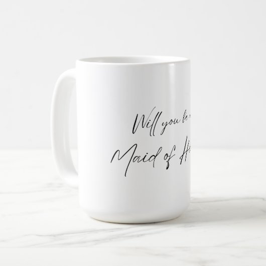 Bent u mijn Maid of Honor? MOH-voorstel Koffiemok (Voorkant links)