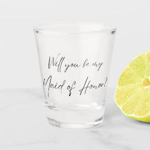 Bent u mijn Maid of Honor? MOH-voorstel Shot Glas