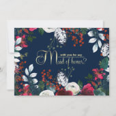 Bent u mijn Maid of Honor? Navy blue | Bourgogne Kaart (Voorkant)