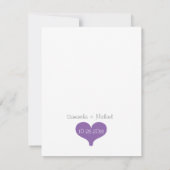 Bent u mijn Maid of Honor Paars/Gray Poem Card? Kaart (Achterkant)