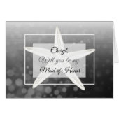 Bent u mijn Maid of Honor Personalized Card? (Voorkant Horizontaal)