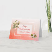 Bent u mijn Maid of Honor Personalized Card? (Voorkant)