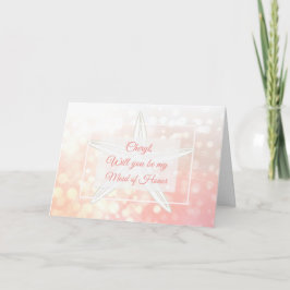 Bent u mijn Maid of Honor Personalized Card?