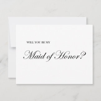 Bent u mijn Maid of Honor proposal card? Kaart